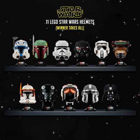 11 Lego Star Wars Helmets – Paragon Competitions