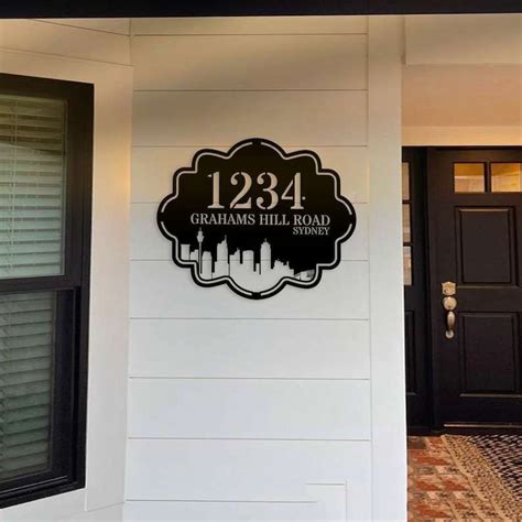 Personalized Address Sign House Number Plaque Custom Metal Sign ...