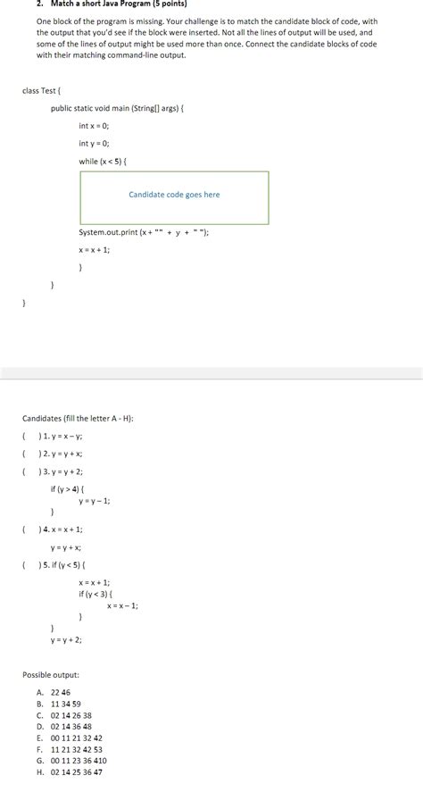 Image result for Unit 5 Math 2 One Short Java Class