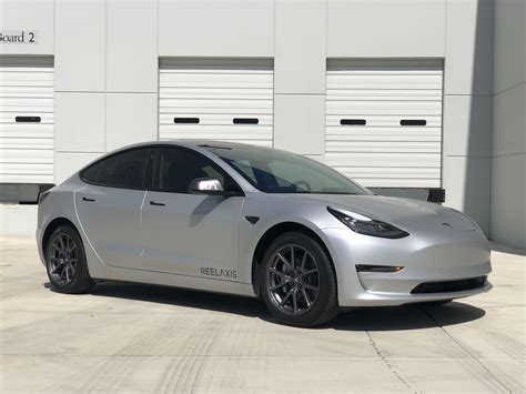 Satin Silver M3 : r/TeslaModel3