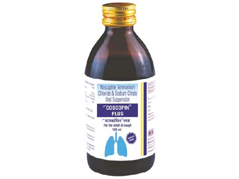 New COSCOPIN Plus Suspension Oral Suspension 100ml Each 5 ml contains ...