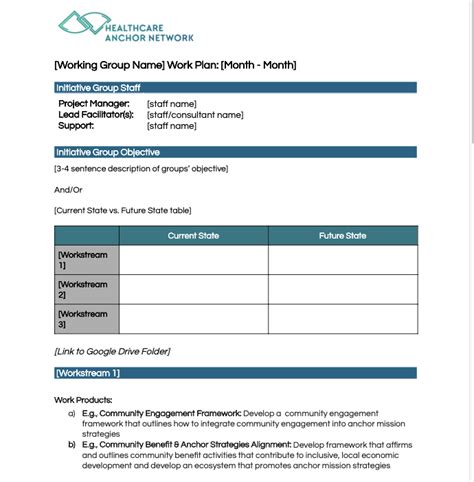 Image result for Working Group Framework Template