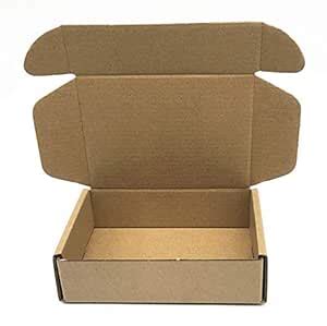 Small Cardboard Shipping Box Mailers 6x4x1.6 Inch Corrugated Packaging ...