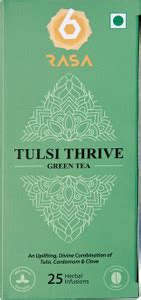 6rasa Tulsi Thrive Green Tea Bags with Cardamom,Clove |For Stress ...