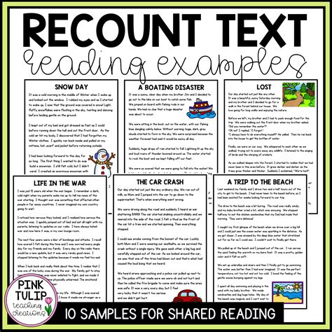 Recount Text Examples - Ten Reading Samples with Comprehension | Persuasive text examples ...