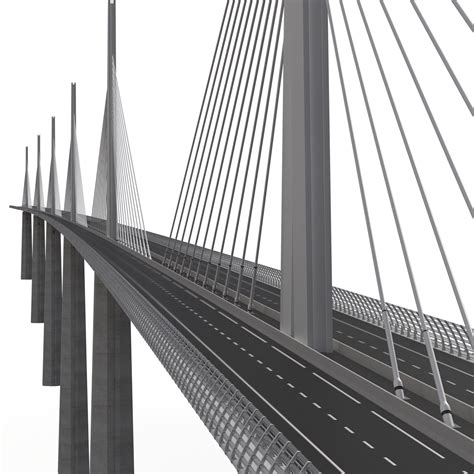 3D Millau Viaduct Bridge France model | 3D Molier International