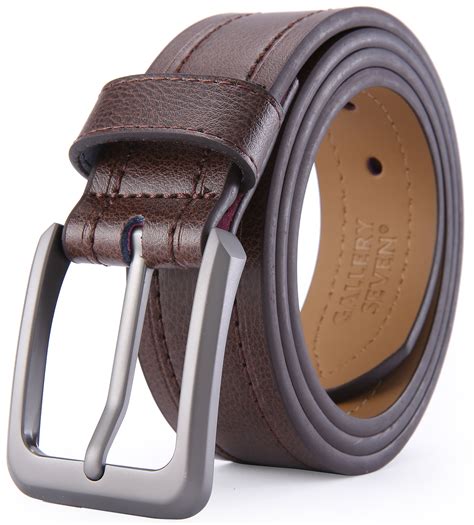 Gallery Seven - Gallery Seven Leather Belts For Men, Classic Jean Belt, Mens Casual Belt 1.5 ...