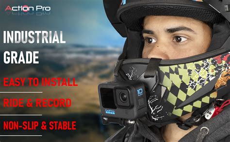 Action Pro™ Helmet Chin Mount Strap Compatible with All Smartphones ...