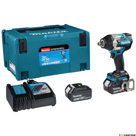 Makita DTW701RTJ Impact Wrench 1/2" 18V 5.0Ah Li-Ion in Mbox