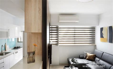 流线型室内设计，70平米小户型老房子改造展现纯白简约魅力-上海装潢网