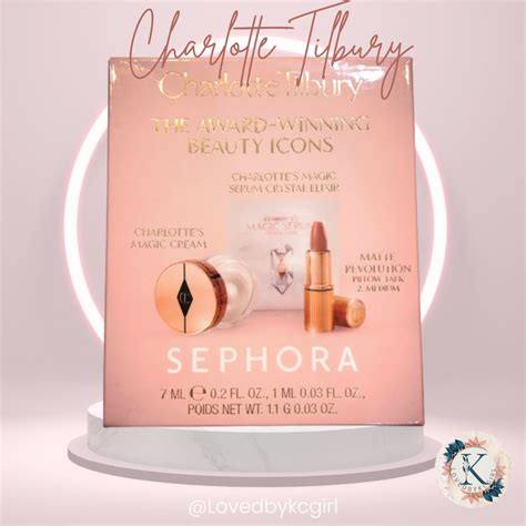 Charlotte Tilbury set (pillowtalk med lip, ct cream + serum) on Carousell
