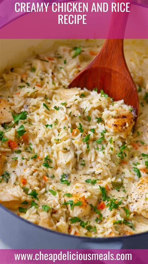 Creamy Chicken And Rice Recipes