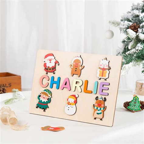 Personalized Children'S Puzzles 3d Wooden Gift Toy Christmas Puzzles ...