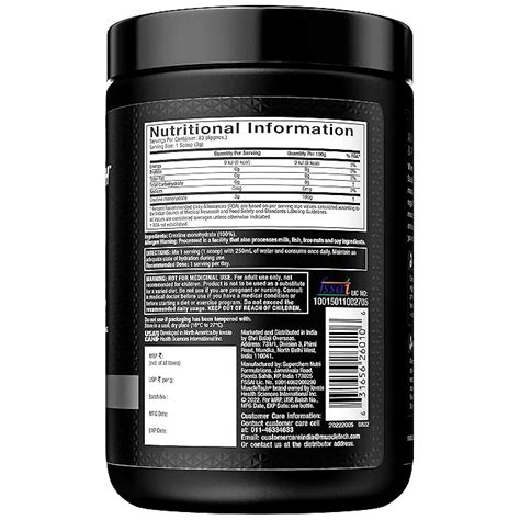 Muscletech Platinum 100% Creatine Powder - UNFLAVORED, 250 gm | Total ...