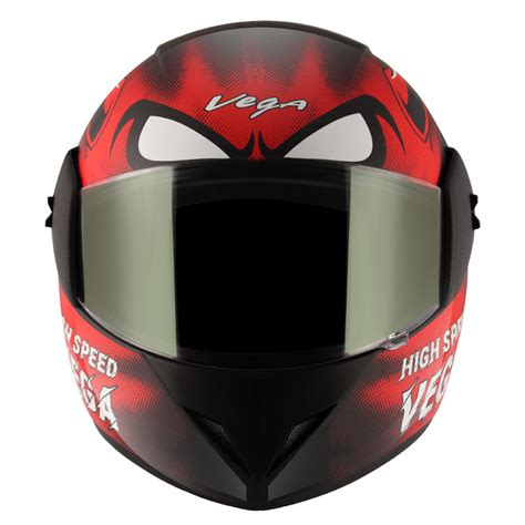 Vega Cliff Devil Black Red Helmet | Shop Helmets at BIKERSTORE.IN ...