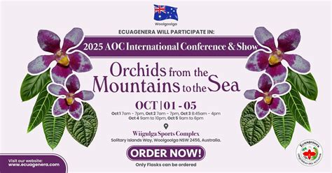 Ecuagenera will participate in 2025 AOC Conference & Show Orchids from ...