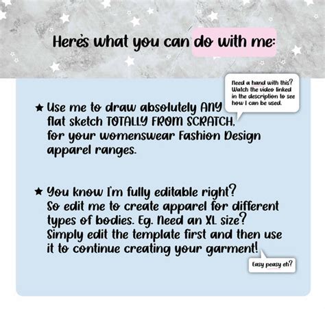 Flat Sketch Template (Editable Ai files, Png, Jpeg, Pdf ...