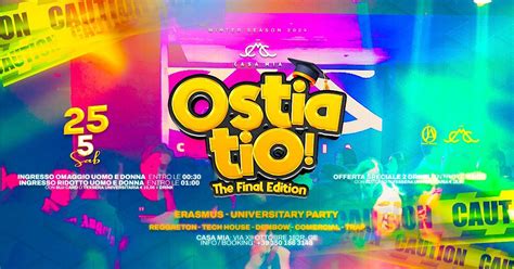 THE FINAL EDITIÓN. Eramsus-Universitary Party, Casa Mia Club, Genova ...