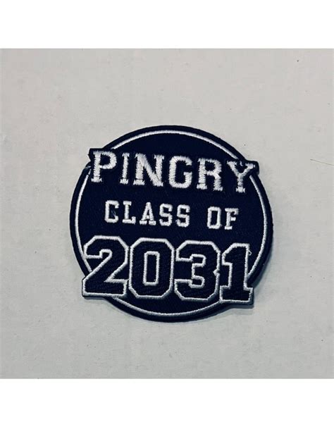 Pingry Class Of - 3" Laser Cut Embroidered Patch - The Bear Pause