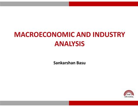 Macroeconomic and Industry Analysis - MACROECONOMIC AND INDUSTRY ...