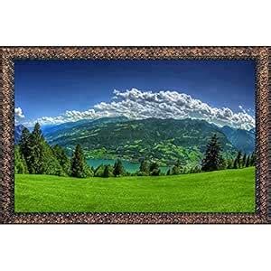 Hardik Art N Frames Nature Wall Painting with Special Effects Sparkle ...