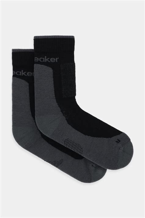 Icebreaker skarpety z dodatkiem wełny Merino Hike+ Medium kolor czarny ...