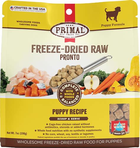 Amazon.com: Primal Freeze Dried Dog Food for Puppies Pronto 7 oz ...