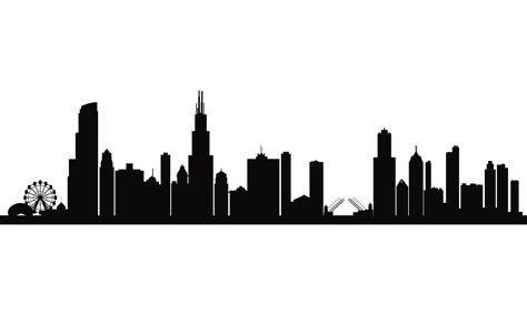 Free Chicago Skyline Silhouette Png, Download Free Chicago Skyline ...