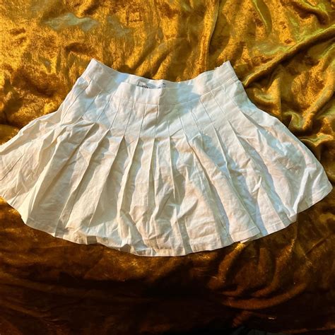 Urban Outfitters Women's White Skirt | Depop