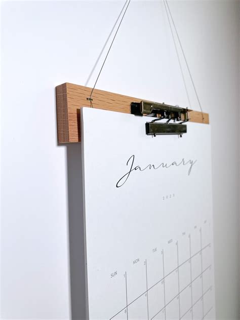 Wall Calendar Frames Wood at Eva Facy blog