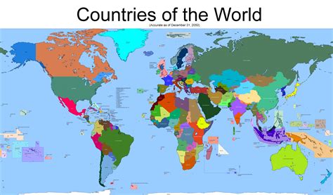 Countries of the World, 2050 : r/imaginarymaps