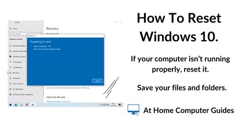 How to Reset Computer with Windows 10 的图像结果