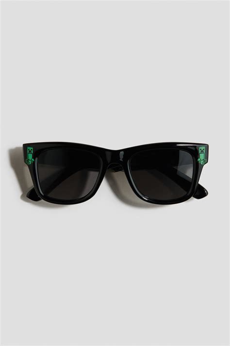 Black/Minecraft Printed sunglasses for kids | H&M IN