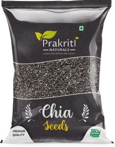 Prakriti Naturals Raw Chia Seeds for Weight Loss with Omega 3 , & Fiber ...