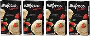 Buy Manforce Cocktail Condom (Strawberry and Vanilla Flavoured) For Men ...