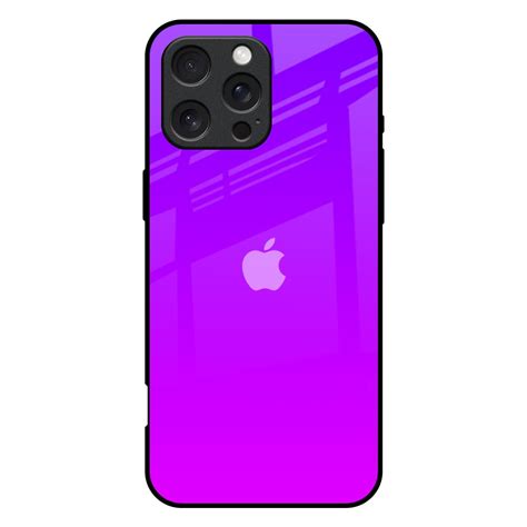 Purple Pink iPhone 16 Pro Max Glass Back Cover - Flat 35% Off On iPhone ...