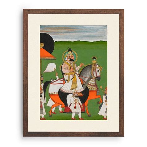 Maharana Jawan Singh of Udaipur with several attendants: Buy Rajasthani ...
