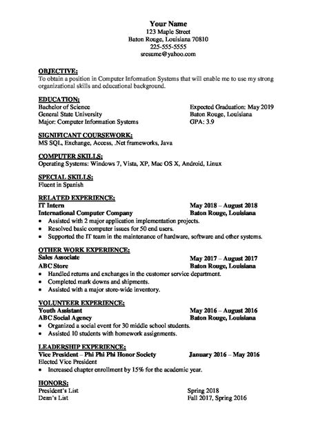 Great Resume Examples 的图像结果