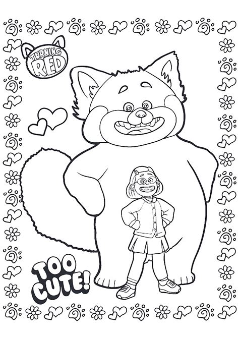 Red Coloring Pages