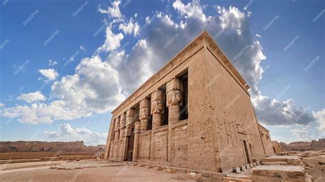 Premium Photo | Dendera temple or temple of hathor egypt. dendera ...