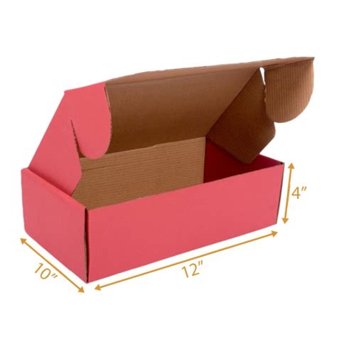 Red Mailer Box - 12x10x4 | Red Boxes