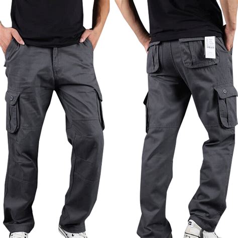 cllios Mens Cargo Pants Big and Tall Multi Pockets Pants Work Work ...