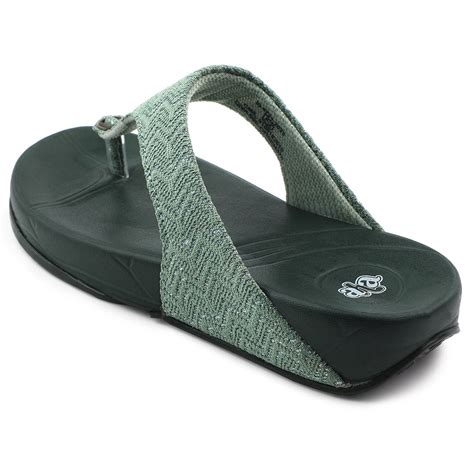Buy A-HA Green Casual Slipper For Women DIVA-60E By Liberty