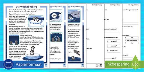 Die Weghol Ysberg Begripslees en Begripstoets