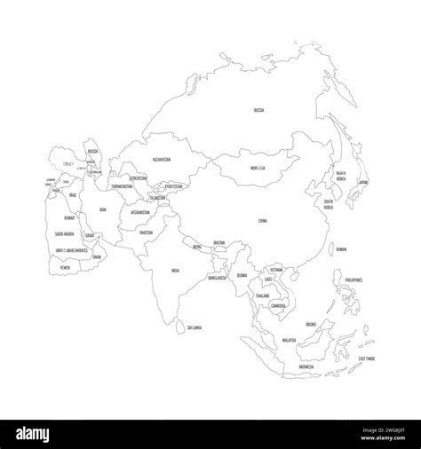 Asia Political Map Outline 的图像结果