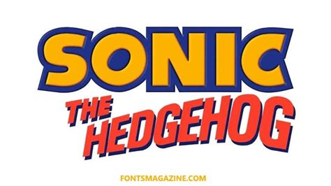 Sonic Hedgehog Font - Cool Fonts Guru