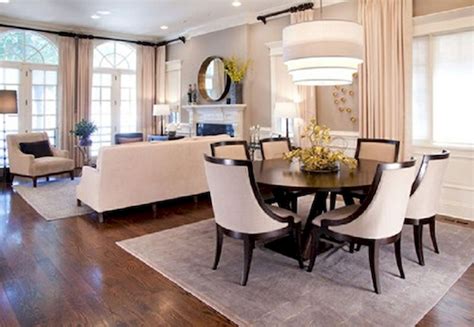 living and dining room together