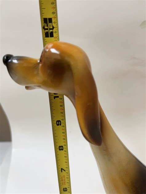 Vintage Mid Century Modern MCM Brown Tall Long Neck Dog Figurine ...