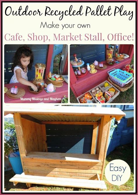 Easy Recycled Pallet Market Stall, Cubby or Shop for Outdoor Play ...