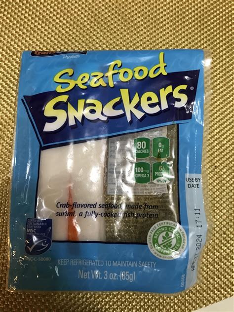 80 calories for the whole package, imitation crab : r/Volumeeating